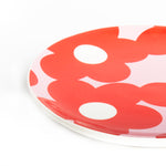 Decorative Ceramic Jewellery Dish | Red Flowers