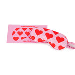 Eye Mask | Hearts | Red & Pink