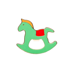 Magnetic Cock Horse Bottle Opener | Green