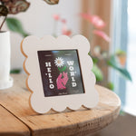 Petal Photo Frame | Beige| 15x15cm