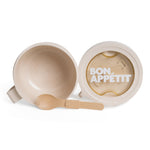 Round Bon Appetit Lunch Box | Beige
