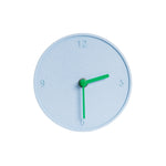 Round Minimal Mantel Clock | Pastel Blue