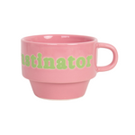 'The Procrastinator' Stackable Mug | Pink | 230ml