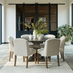 Compton Bouclé Dining Chair | Cream