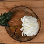 Faux Chrysanthemum Stem | White
