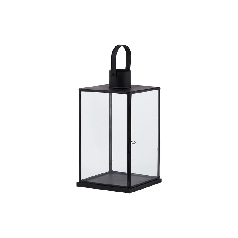 Flat Top Lantern | Black | Small