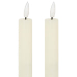 Luxe Collection Natural Glow LED Dinner Candles | Ivory | 2x25cm