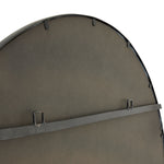 Round Metal Wall Mirror | Black | 120cm