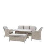 Outdoor Holton Rectangle Dining Set | Stone