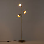 3 Cone Floor Lamp | Brass