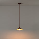 Small Pleat Pendant Ceiling Light | Emma Gurner Collection | Burgundy