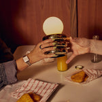 Glow Worm Cordless Table Lamp | Brass