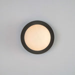 Opal Disk Wall Light | Charcoal Grey