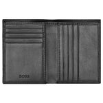 Men's Classic Grained Leather Folding Card Holder | Black