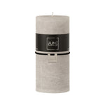 Rustic Pillar Candle | Stone Grey | 15cm