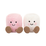 Amuseables Pink & White Marshmallows Soft Toy