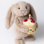 Bashful Beige Bunny 'Birthday' Soft Toy