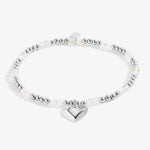 Birthstone A Little 'April' Rock Crystal Bracelet | Silver Plated