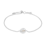 Gem Glow CZ Teardrop Bracelet | Silver Plated