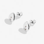 Gem Glow CZ Teardrop Stud Earrings | Silver Plated