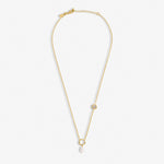 Solaria Baroque Pearl CZ Necklace | Gold Plated