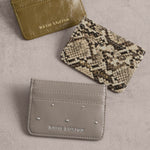 Avery Studded Cardholder | Mink
