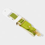 Detachable Stripe Canvas Bag Strap | Lime Green