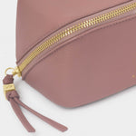 Fold-Out Mirror & Makeup Bag | Deep Rose