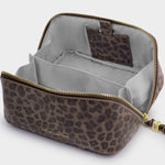 Fold-Out Make Up Bag with Mirror | Leopard Print