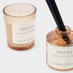 'Friendship' Mini Votive & Reed Diffuser Gift Set | English Pear & White Tea