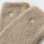 Gift Boxed Duo Socks | Taupe Fluffy & Off White Sparkle