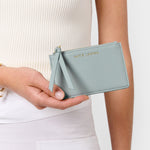 Hallie Coin & Card Holder | Duck Egg Blue