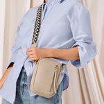 Hallie Crossbody Bag | Light Taupe | Small