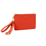 Hallie Wristlet Pouch | Deep Orange