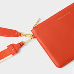 Hallie Wristlet Pouch | Deep Orange