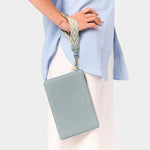 Hallie Wristlet Pouch | Duck Egg Blue