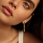 Harlequin Drop Stud Earrings | Gold Coated