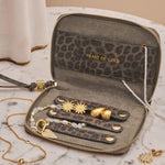 'Heart Of Gold' Jewellery Case | Leopard Print | Slim