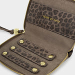'Heart Of Gold' Jewellery Case | Leopard Print | Slim