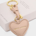 'Key To My Heart' Gift Boxed Keyring | Nude Pink