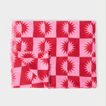 Le Soleil Print Scarf | Red & Pink