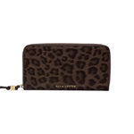 Leopard Print Purse | Chocolate | Large