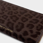 Leopard Print Purse | Chocolate | Large