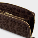Leopard Print Purse | Chocolate | Large
