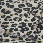 Leopard Print Scarf | Warm Grey