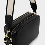 Lottie Crossbody Bag | Black | Large