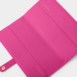 'Love Travel Explore' Sentiment Travel Wallet | Magenta