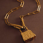 Luxe Lock Necklace | Gold Coated