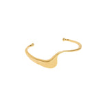Marina Waterproof Wave Bangle | Gold Coated