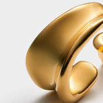 Molten Luxe Waterproof Hoop Earrings | Gold Plated